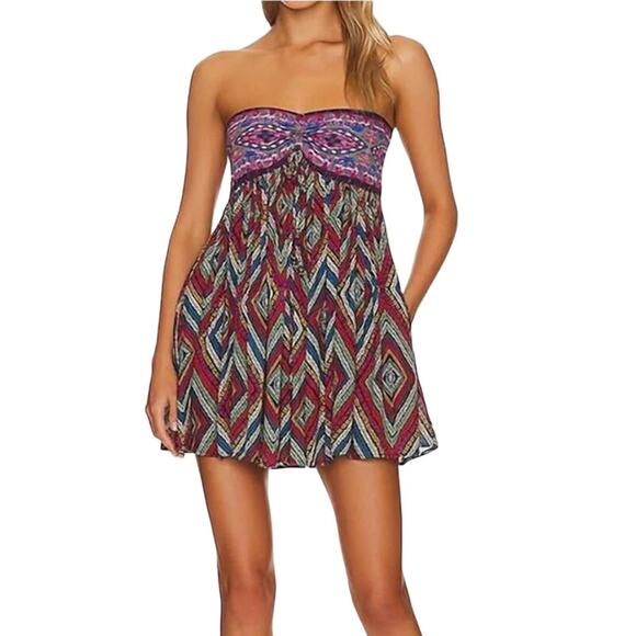 Free People romper Elowen Tube sleeveless Large L - Picture 1 of 8